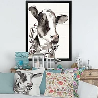 Toile « Cow Portrait Counrty Life »