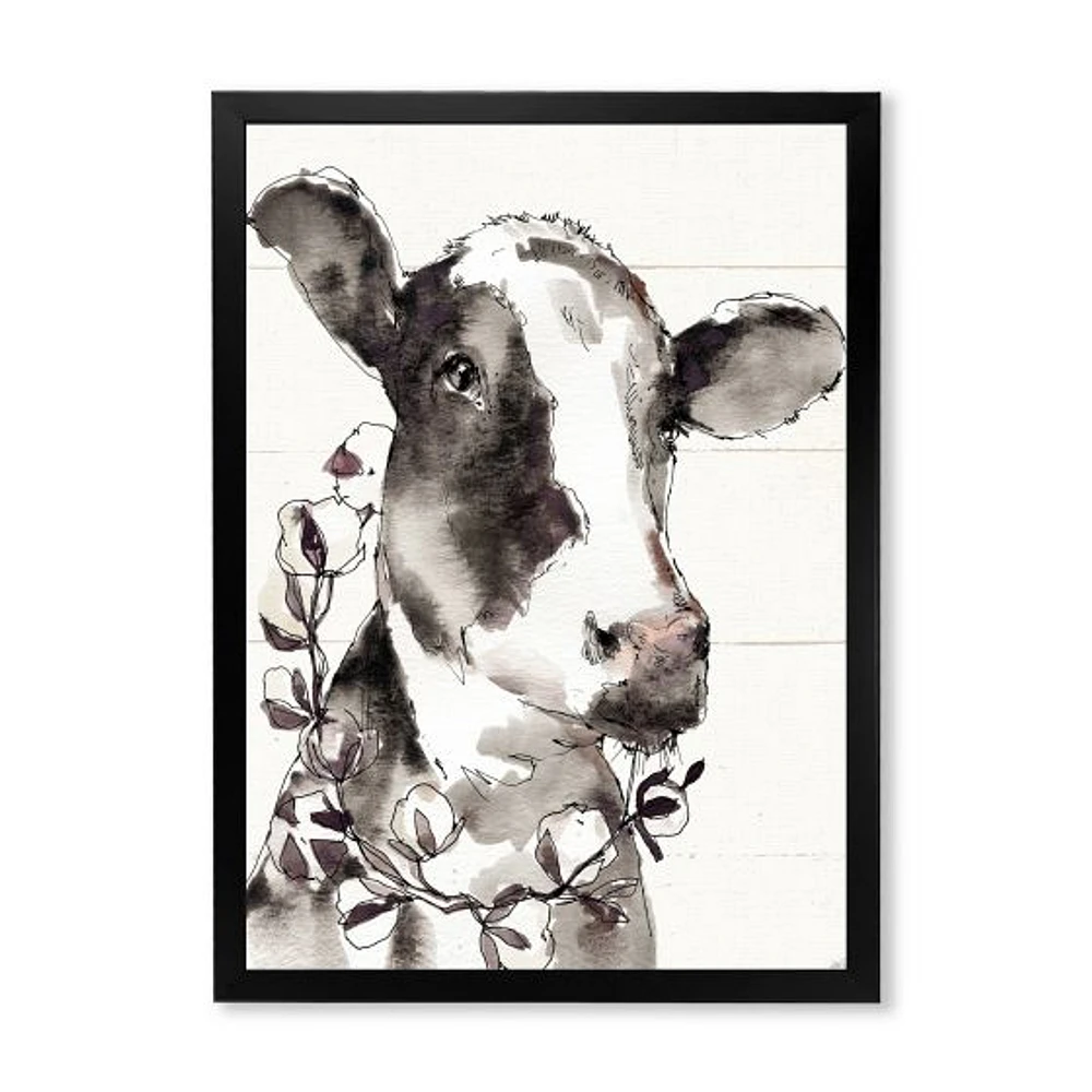 Cow Portrait Counrty Life  Wall Art