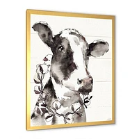 Cow Portrait Counrty Life  Wall Art