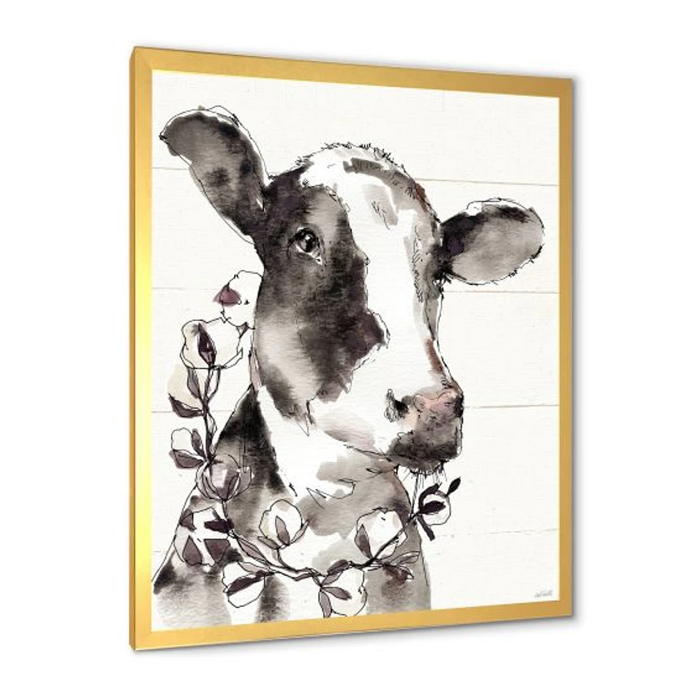 Toile « Cow Portrait Counrty Life »