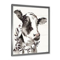 Cow Portrait Counrty Life  Wall Art