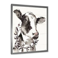 Toile « Cow Portrait Counrty Life »