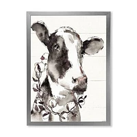 Toile « Cow Portrait Counrty Life »