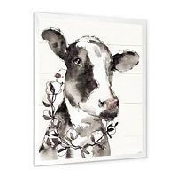 Toile « Cow Portrait Counrty Life »