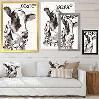 Toile « Cow Portrait Counrty Life »