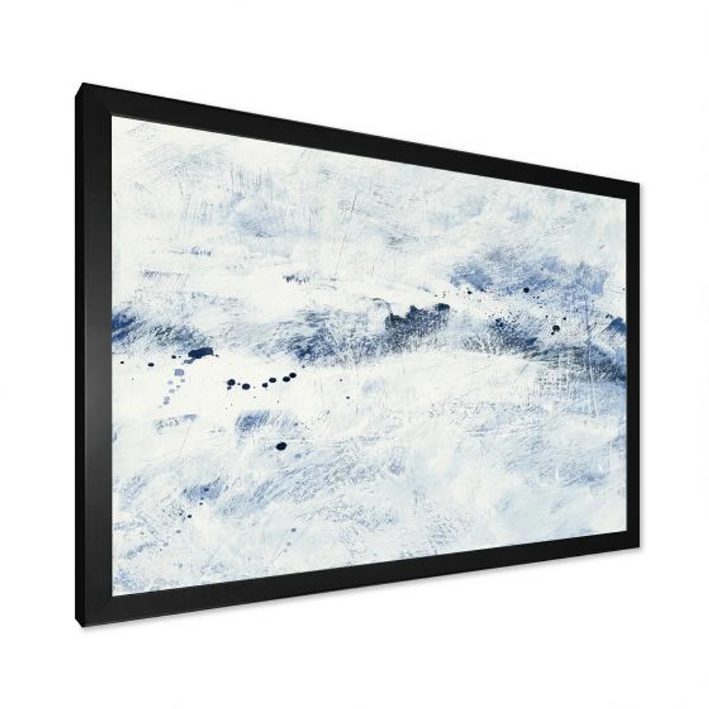 Blue Wipe Out Canvas Art