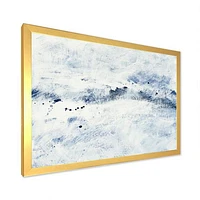 Blue Wipe Out Canvas Art