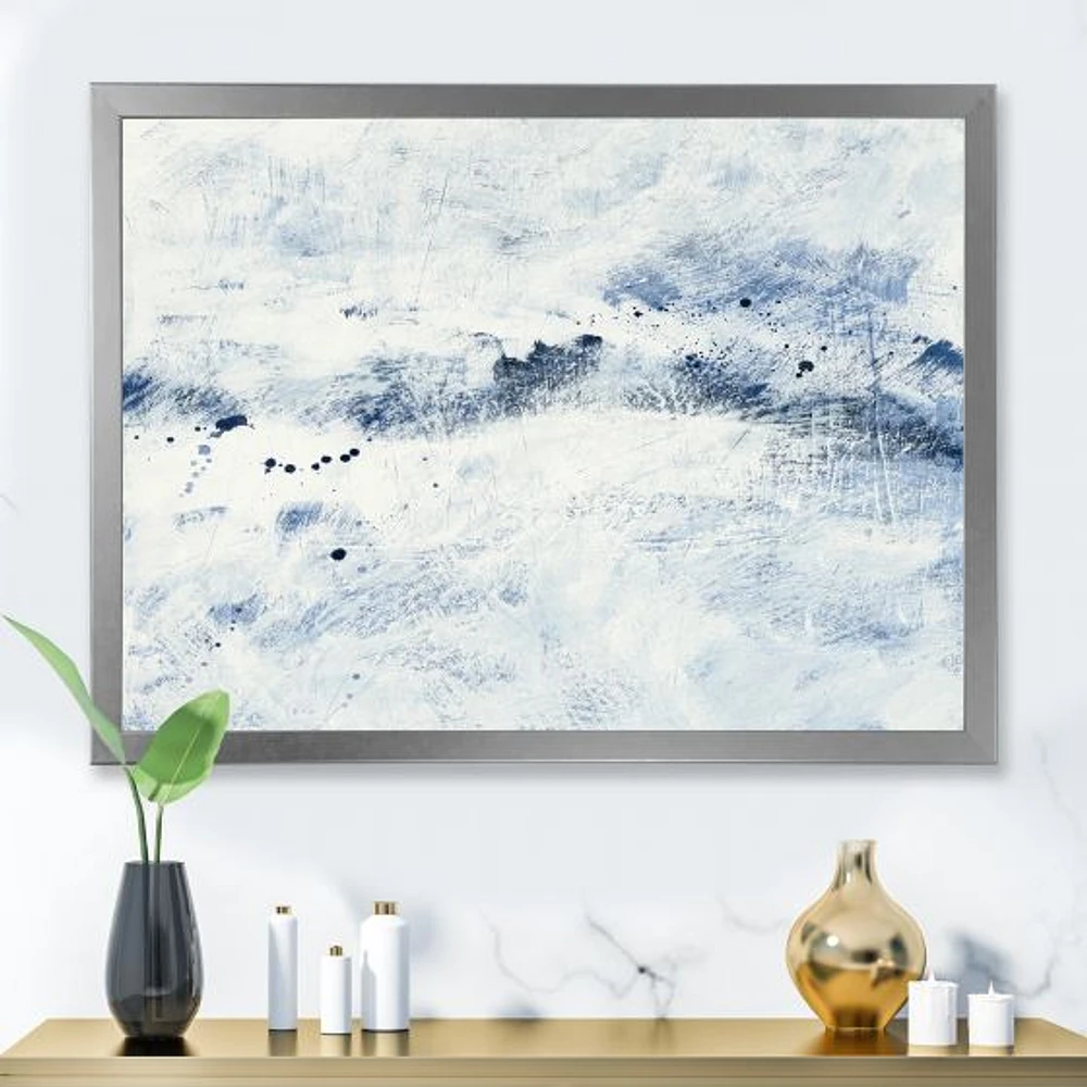 Blue Wipe Out Canvas Art