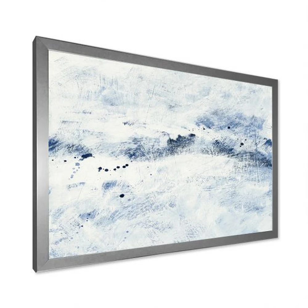 Blue Wipe Out Canvas Art