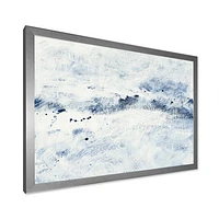 Blue Wipe Out Canvas Art