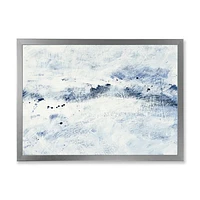 Blue Wipe Out Canvas Art