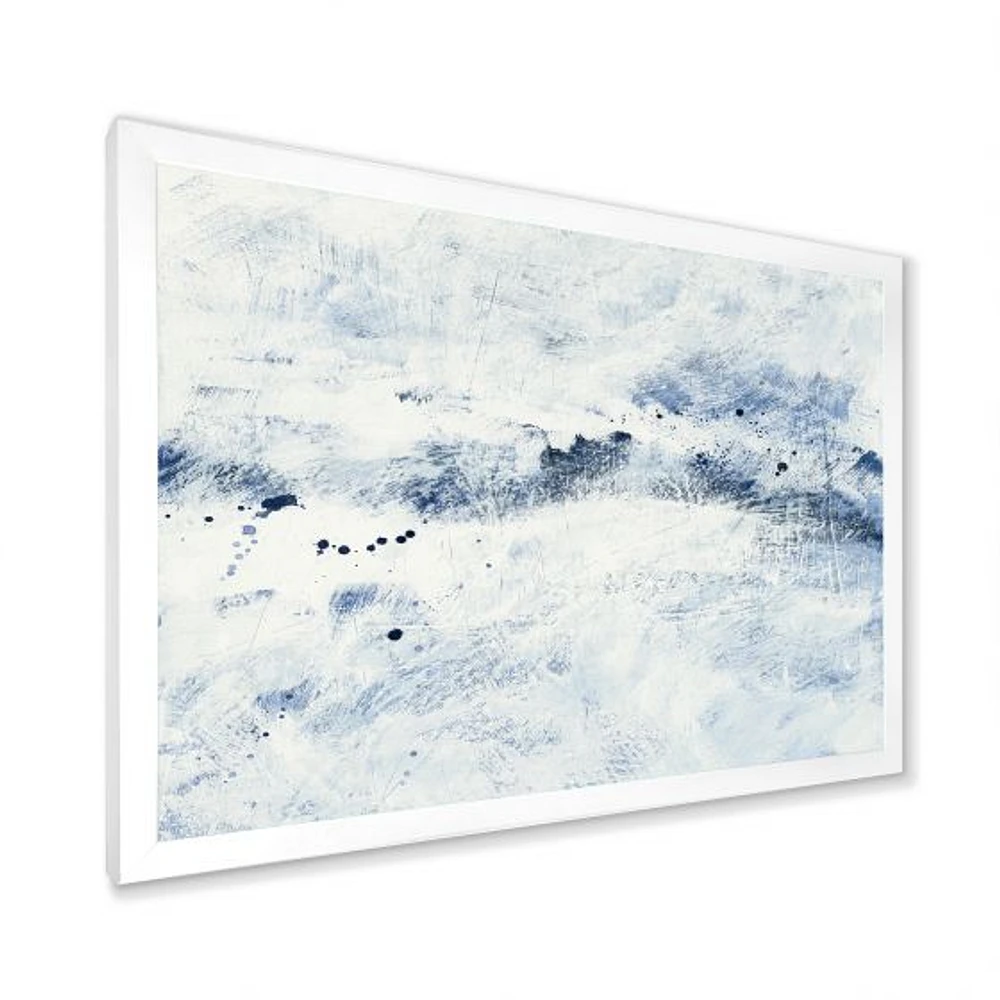 Blue Wipe Out Canvas Art