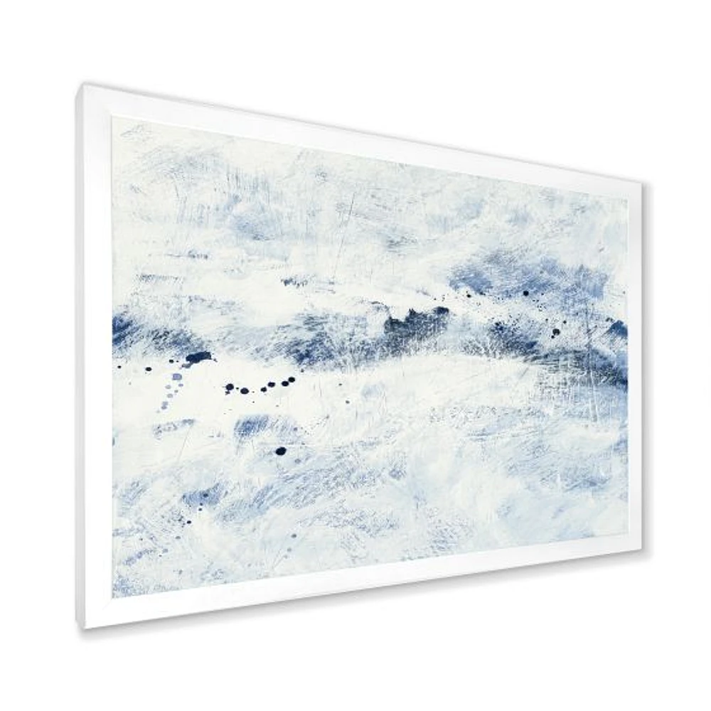 Blue Wipe Out Canvas Art