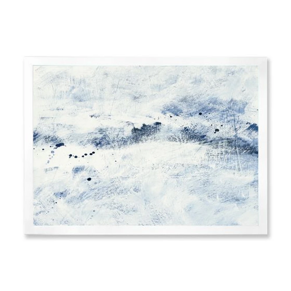 Blue Wipe Out Canvas Art