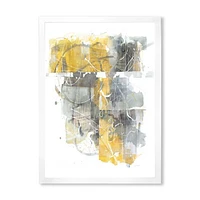 Toile imprimée « Moving and Out of Traffic II Yellow Grey