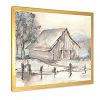 Toile « Farmhouse Barn Grey VII »