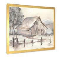 Farmhouse Barn Grey VII  Canvas