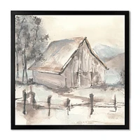 Toile « Farmhouse Barn Grey VII »