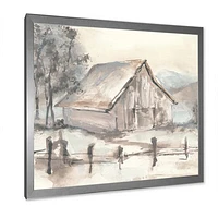 Farmhouse Barn Grey VII  Canvas