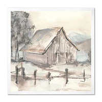 Toile « Farmhouse Barn Grey VII »