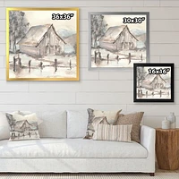 Farmhouse Barn Grey VII  Canvas