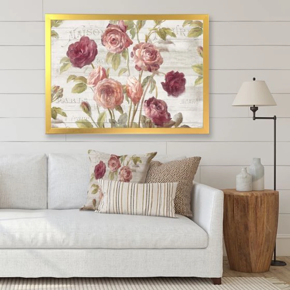 French Roses I  Canvas Wall Art