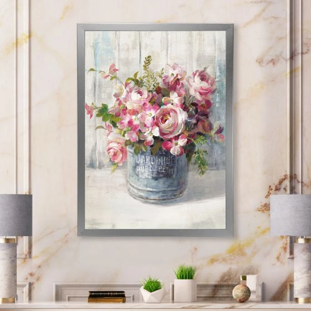 Toile « Maison Des Fleurs III »