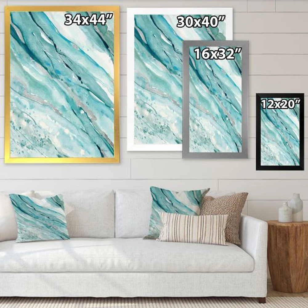 Silver Springs I Blue Green  Wall Art