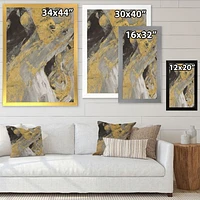 Marble Gold and Black  Wall Art