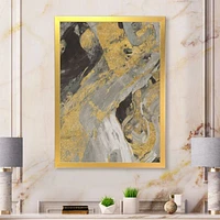 Marble Gold and Black  Wall Art