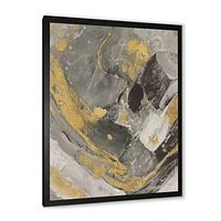 Toile « Marble Gold and Black II »