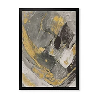 Toile « Marble Gold and Black II »