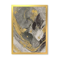 Toile « Marble Gold and Black II »