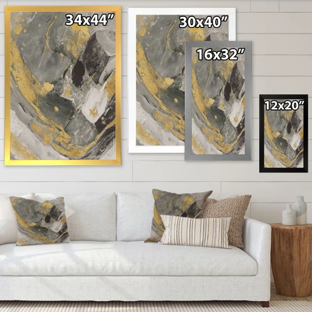 Marble Gold and Black II  Wall Art