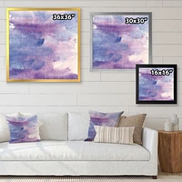 Watercolor Purple Haze II  Wall Art