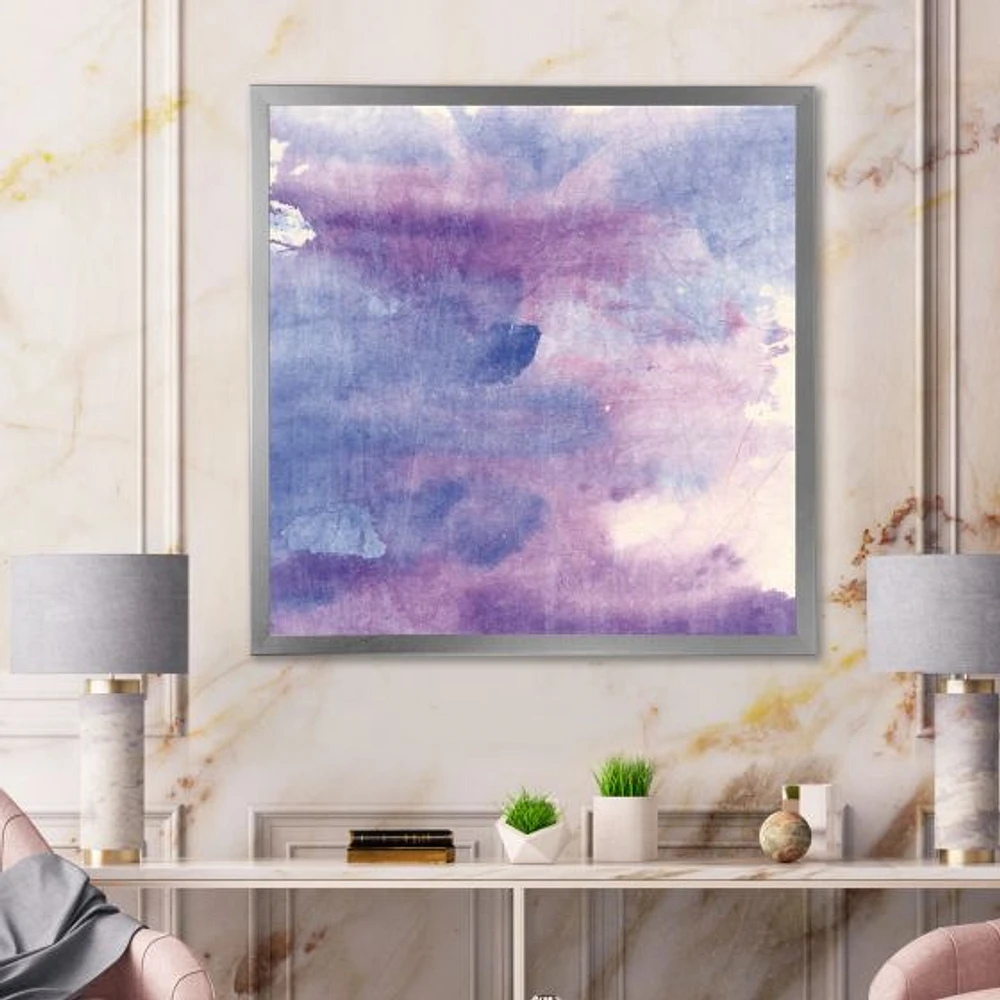 Watercolor Purple Haze II  Wall Art