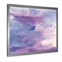 Watercolor Purple Haze II  Wall Art