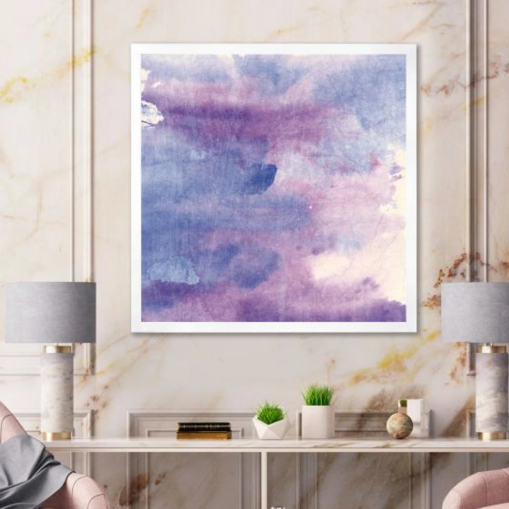 Watercolor Purple Haze II  Wall Art