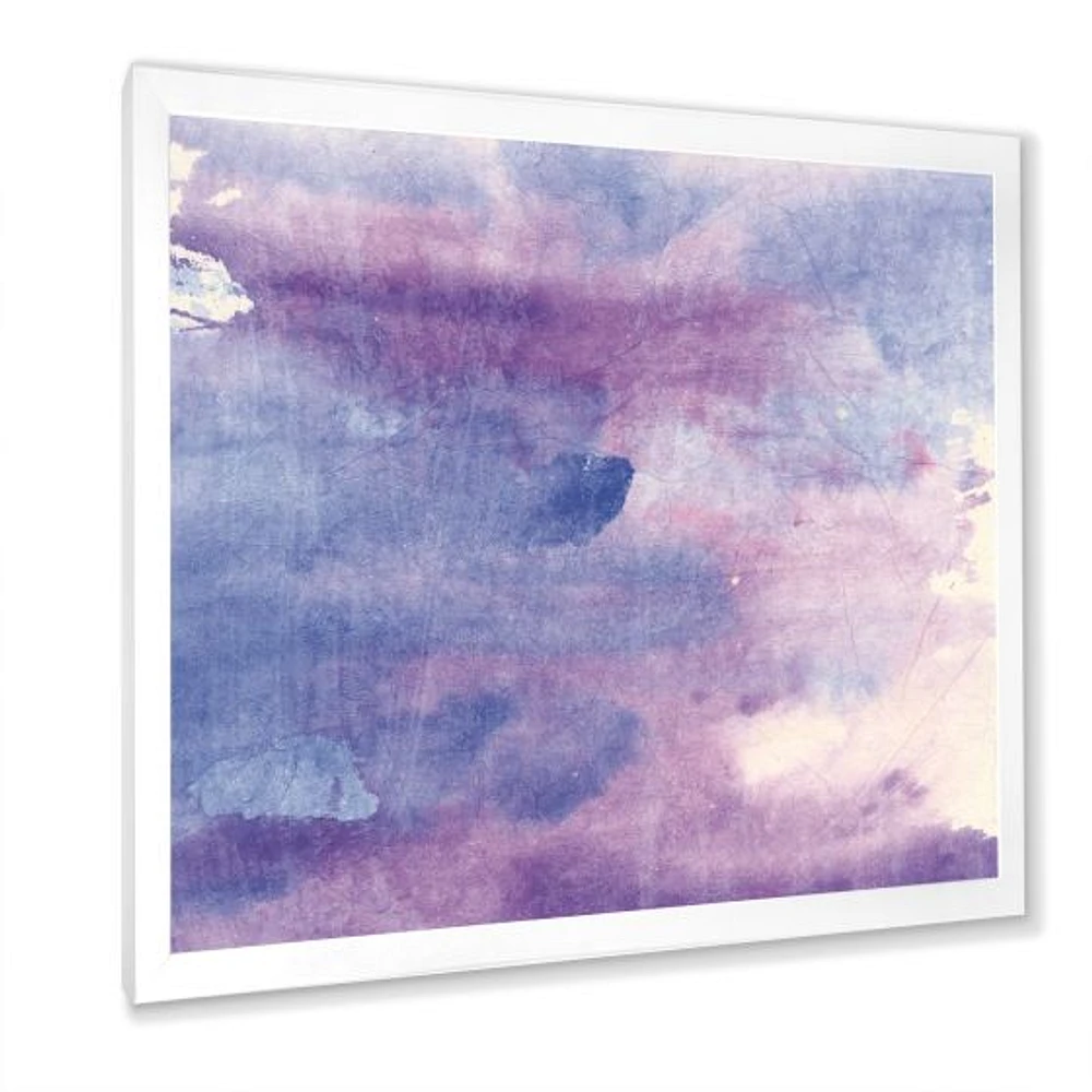 Watercolor Purple Haze II  Wall Art