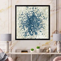 Geometric Blue Spots  Wall Art