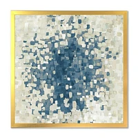 Geometric Blue Spots  Wall Art