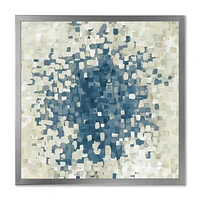 Geometric Blue Spots  Wall Art