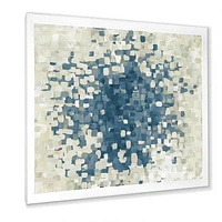 Geometric Blue Spots  Wall Art