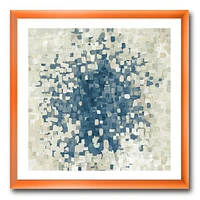 Geometric Blue Spots  Wall Art