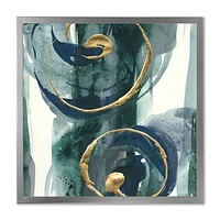 Mettalic Indigo and Gold II  Wall Art