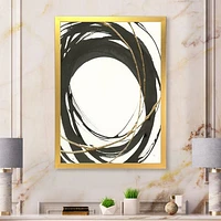 Gold Glamour Circle II  Wall Art