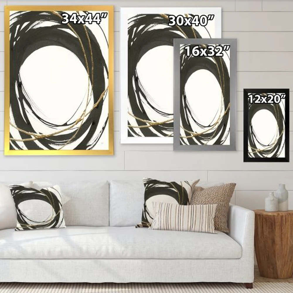 Gold Glamour Circle II  Wall Art