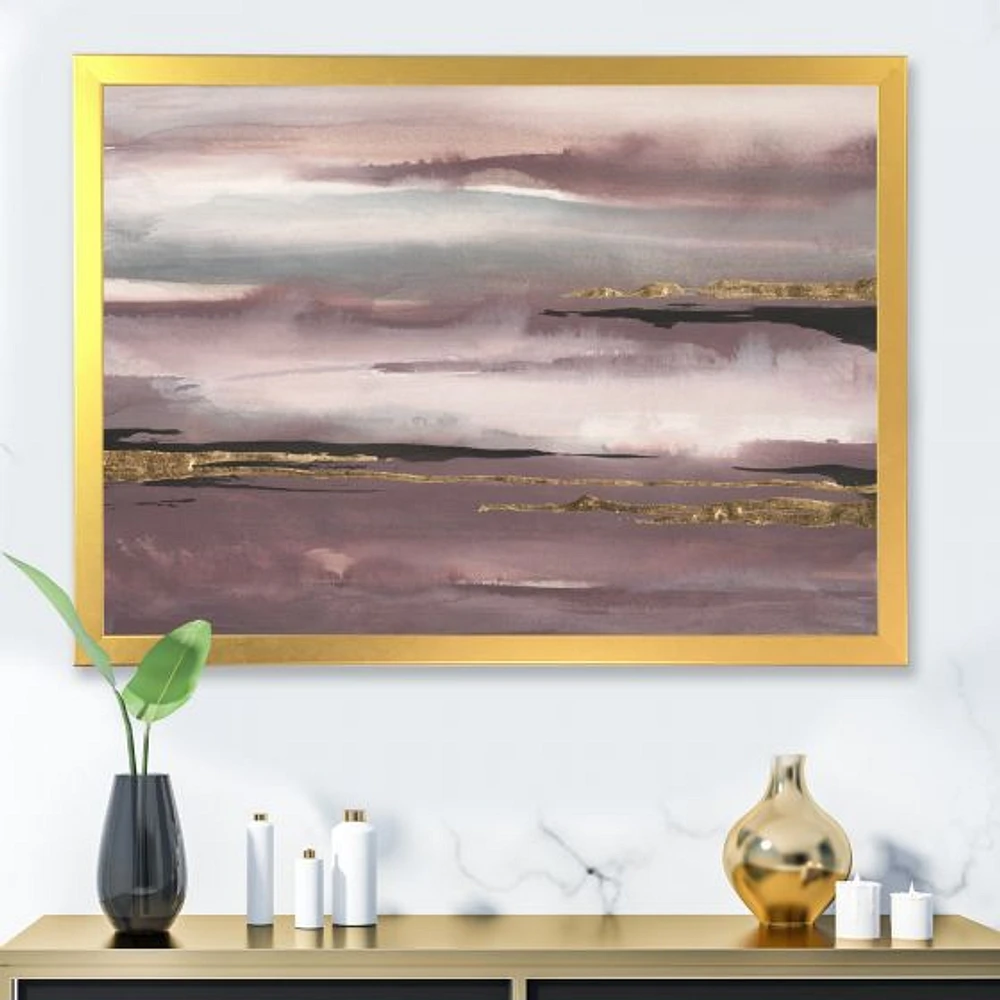 Purple Glam Storm IV  Wall Art