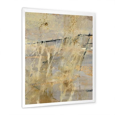 Geometric Cream Block II  Wall Art
