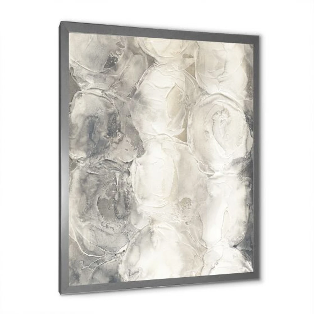 Gray Circles I  Canvas Wall Art